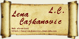 Lena Čajkanović vizit kartica